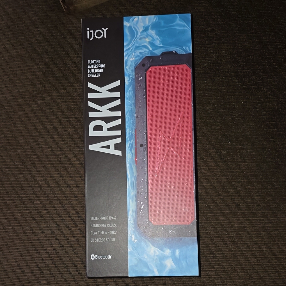 ARKK Red Waterproof Bluetooth Speaker